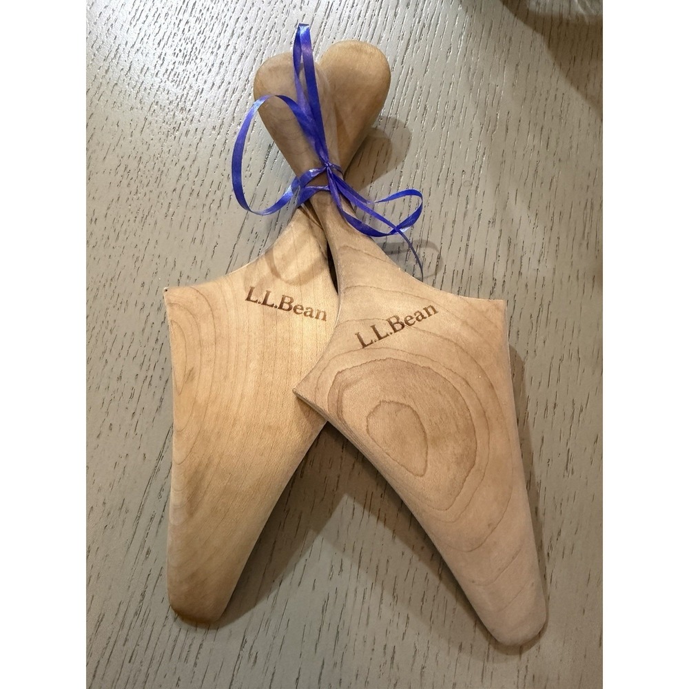 L.L Bean Wooden Shoe Trees Set of 2 | Wood Shoe Shapers Shoe Care